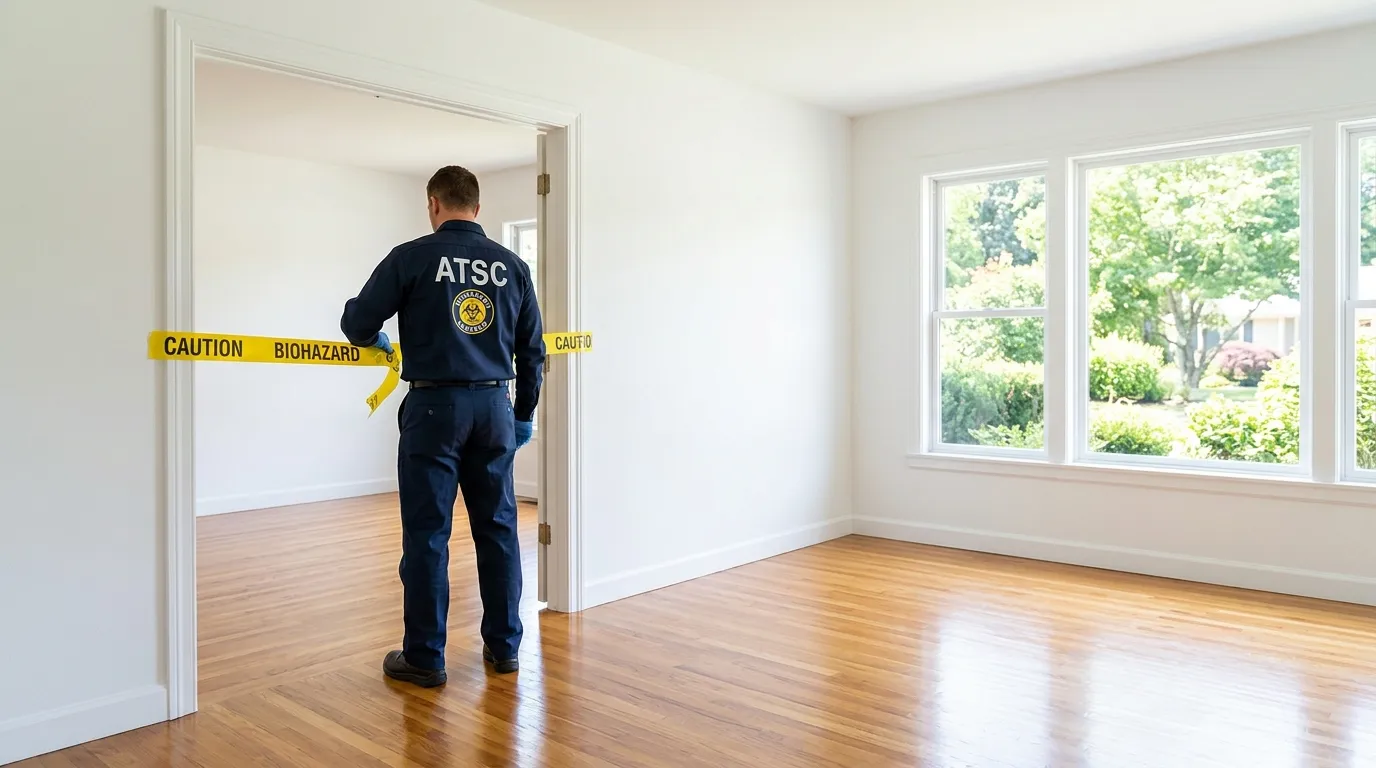 Certified biohazard cleanup crew performing Trauma Scene Cleanup in Fort Hunt